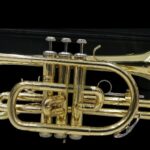 B♭ Cornet – Professional Brass Wind Instrument with Mouthpiece & Case