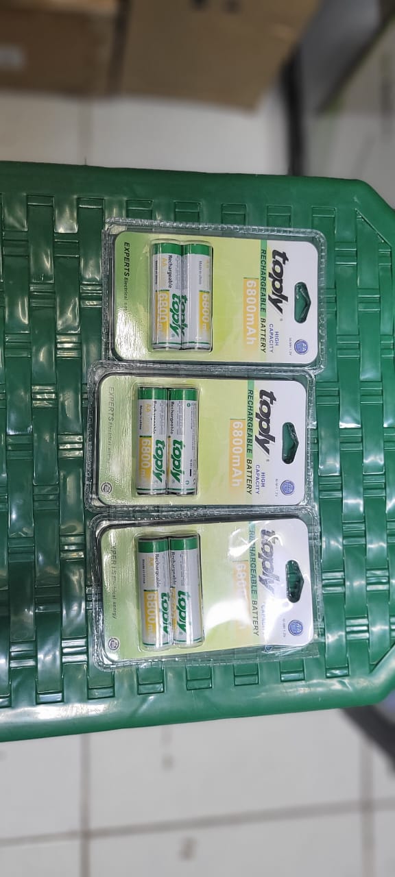 Toply Rechargeable AA Batteries (6800mAh)